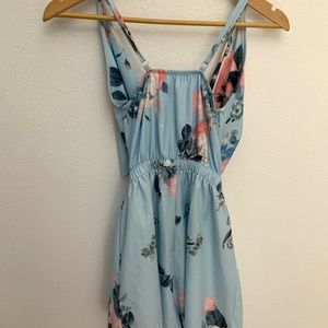 Light Blue/Pink Floral Dress